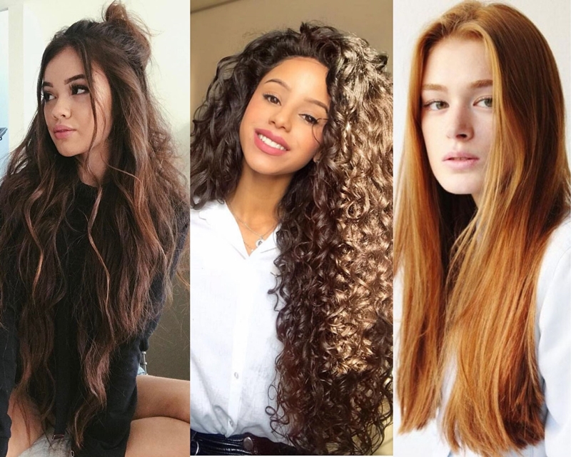 mulheres de cabelos longos