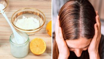 Limão e óleo de coco para prevenir cabelo branco